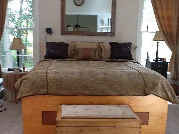 Spacious master w/skylights 