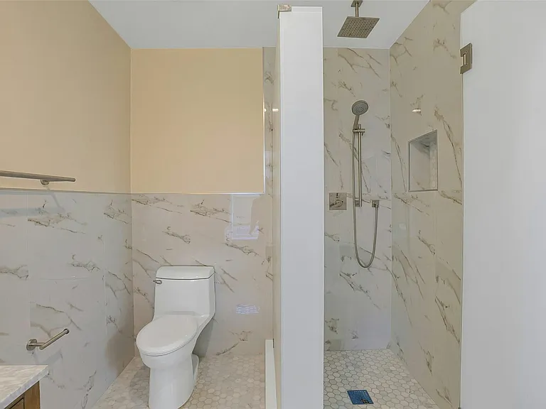 Bathroom: Sun-filled European-style en-suite bathroom.