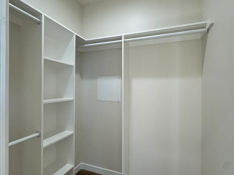 Master walk in closet