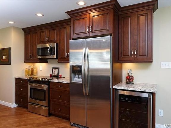 Another kitchen view, stainless appliances, beverage frig is inc