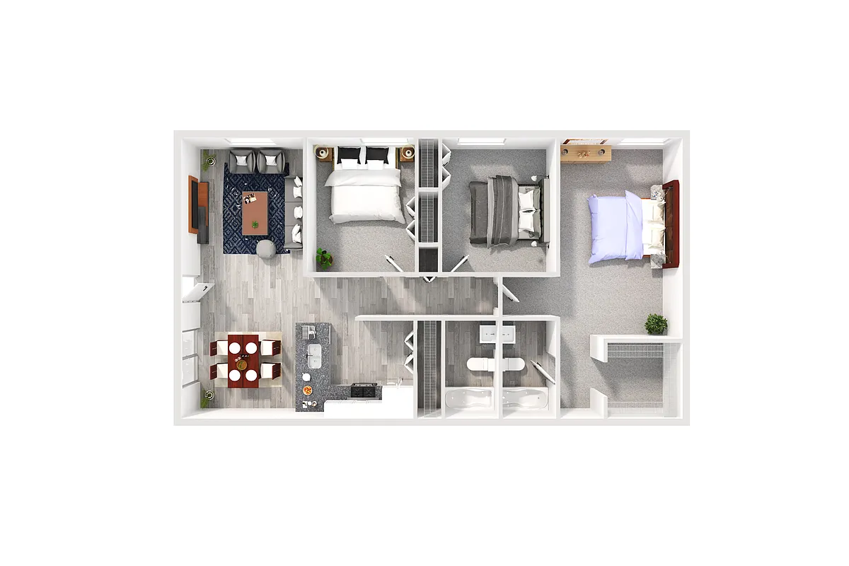 Floor plan Three Bedroom-Signature