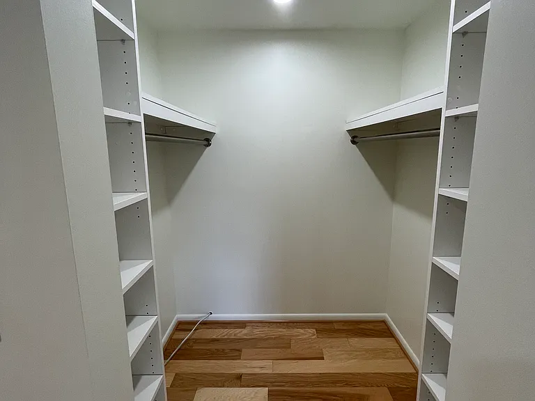 Master walk-in closet.