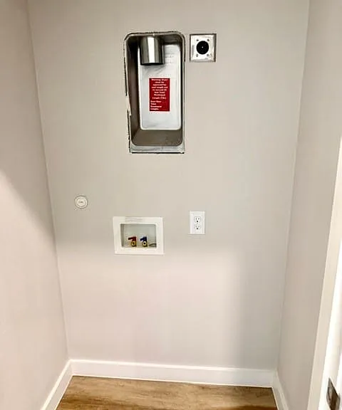 stackable laundry closet for in law suite