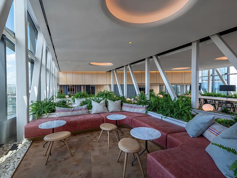 The 28th floor Skybridge boasts natural light and unmatched DC views