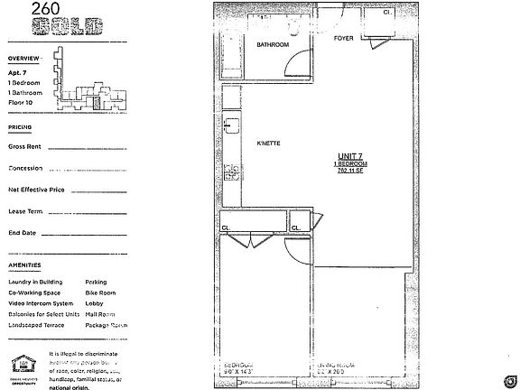 2nd image of 260 Gold St Unit 1007