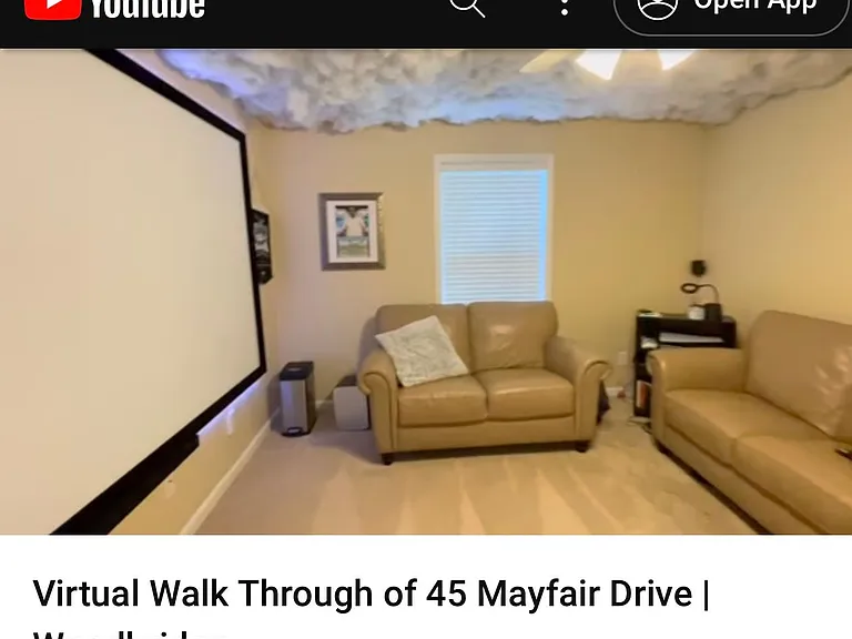 Large TV movie set up....