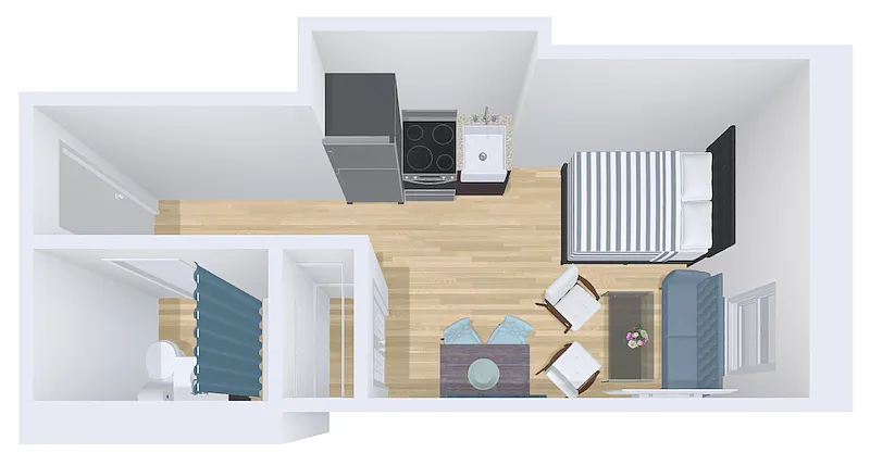 Floor plan studio 37