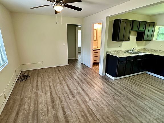 Open living room/kitchen