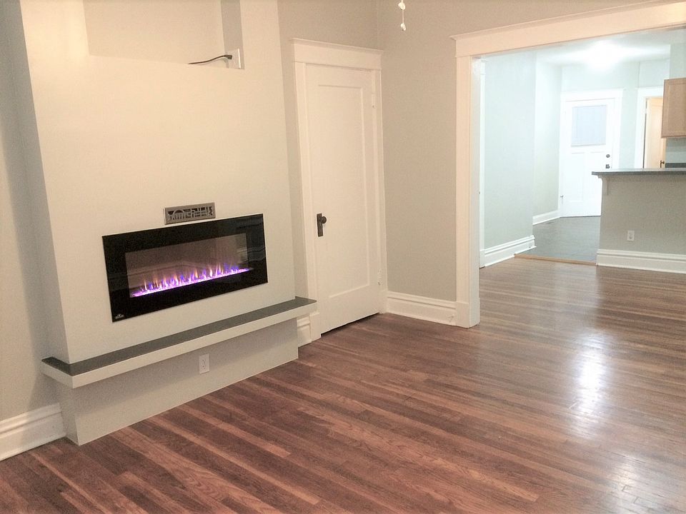 Living room fireplace