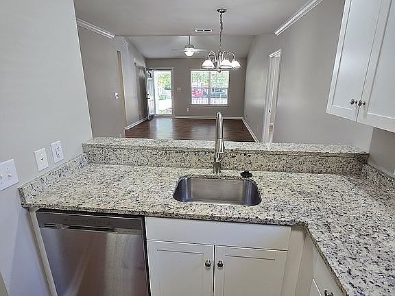 View of entry from kitchen.