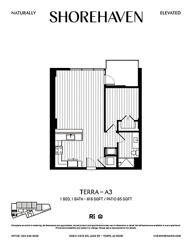 Floor plan Terra - A3