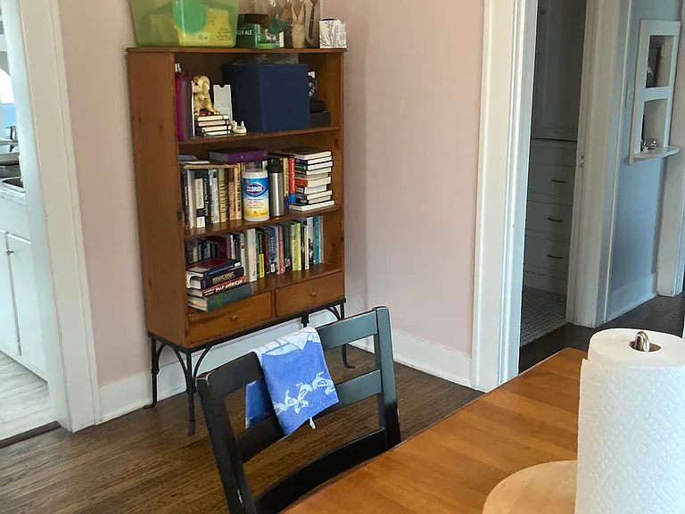Dining Room --Hallway to Bedroom to the right and Kitchen Door to the left