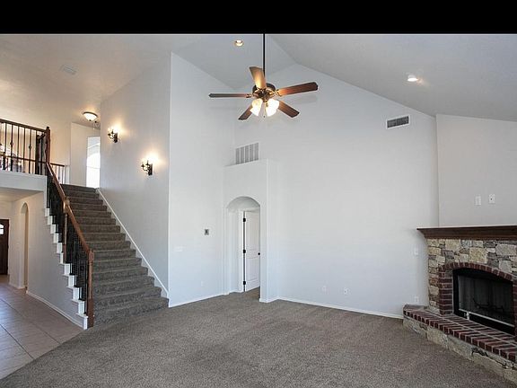 Family room downstairs looking to stairs