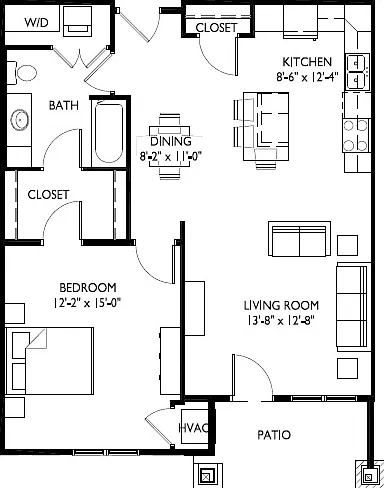 1 bed, 850 sqft, $1,680 — Photo 4