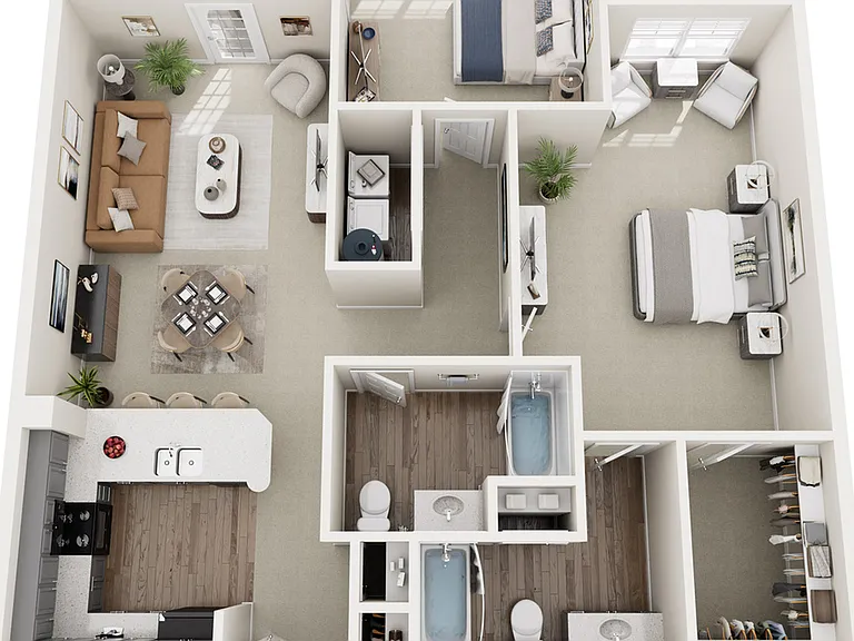 Pinehurst | 2 Bed 2 Bath | 1120 sq ft | Apartments in Winston-Salem Pinehurst | 2 Bed 2 Bath | 1120 sq ft | Apartments in Winston-Salem