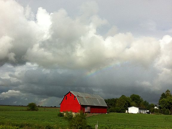 The clouds rolling over