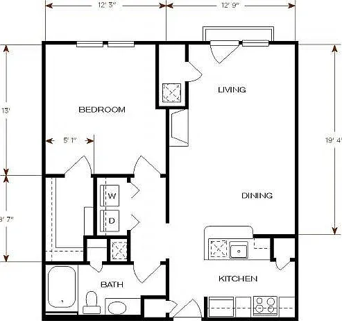 1 bed, 736 sqft, $2,850 — Photo 2