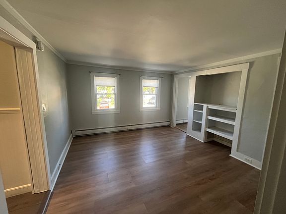 View from the reading nook/open closet