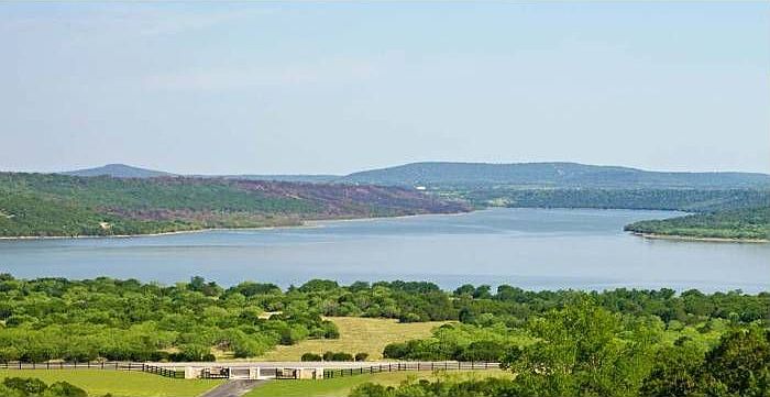 View of lake from the top