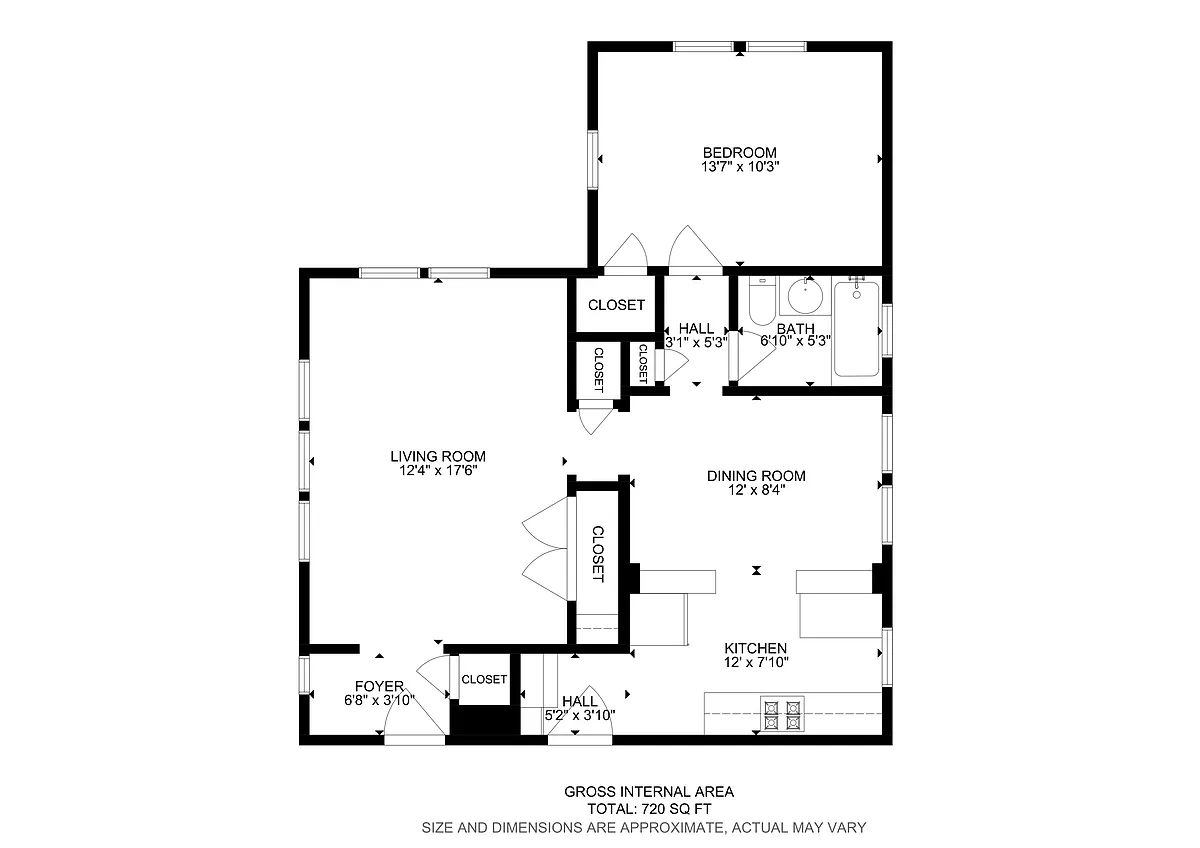 Floor plan One Bedroom