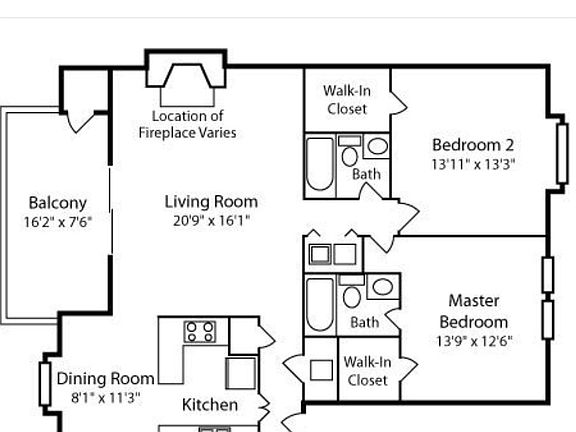 Master bedroom has extended area. Sitting area,etc