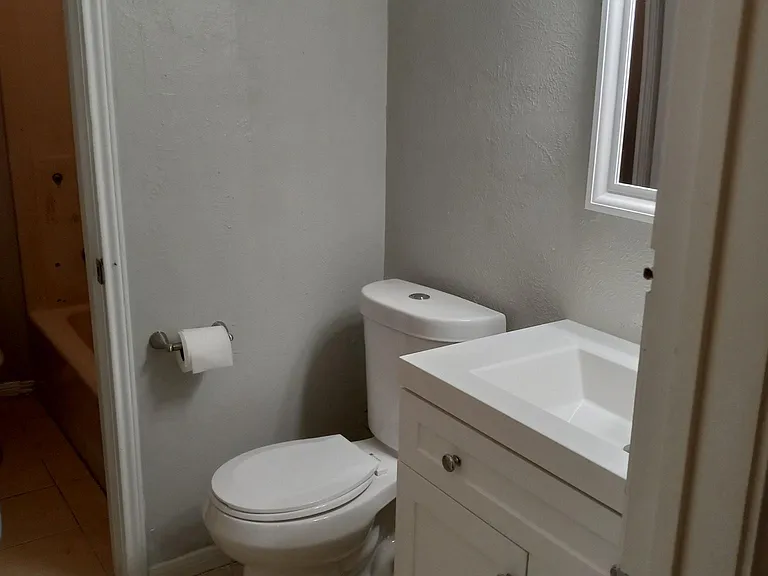 Hall half bath space