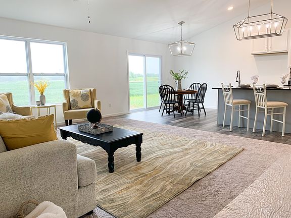 Living Room and Dining Kitchen Example