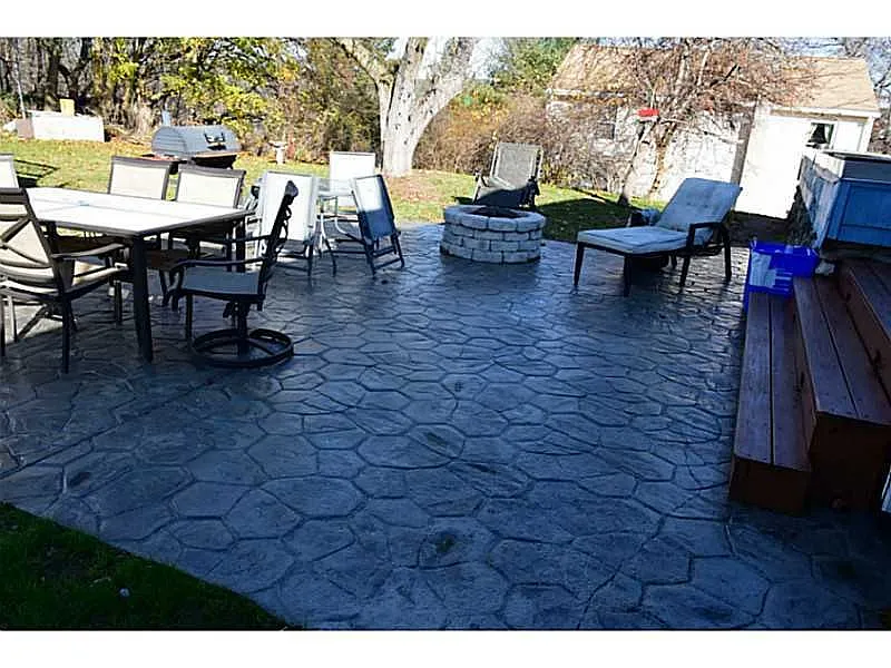 Patio. Outside the back door. - 135 Church St