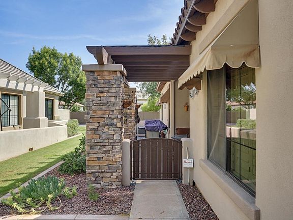 Entrance on side of home