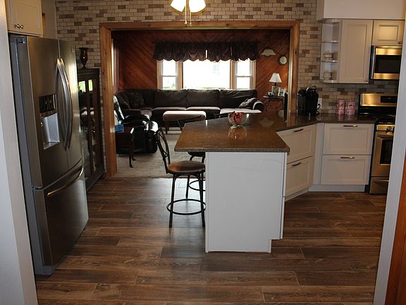 Kitchen to living area