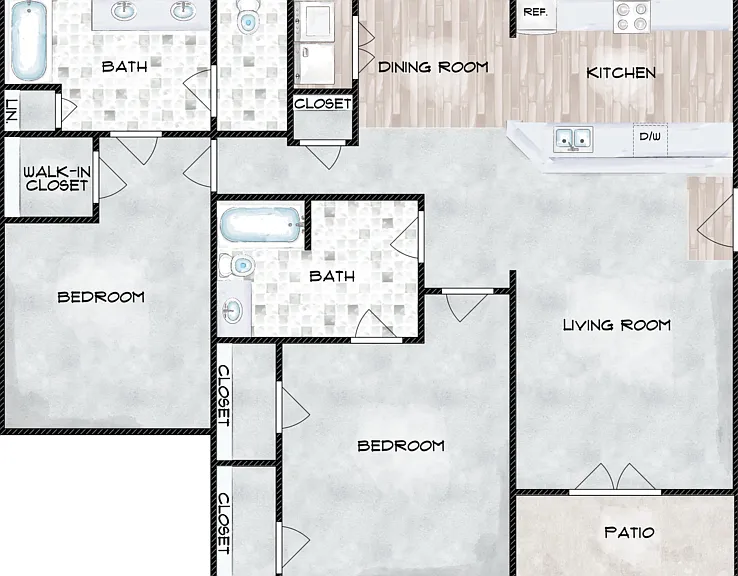 2B Floorplan Diagram