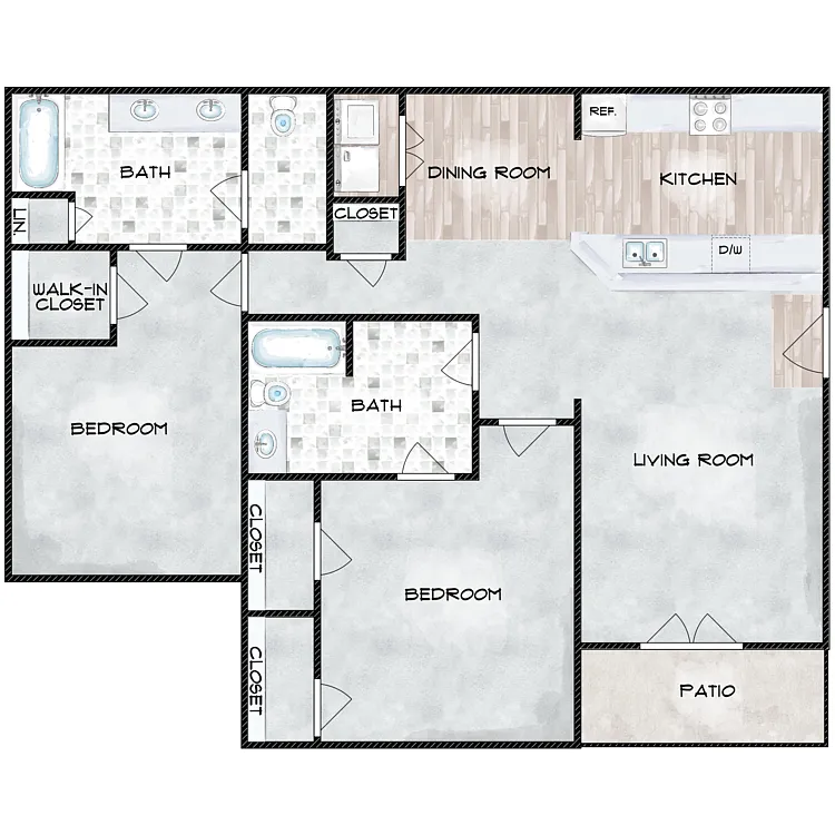 Floor plan 2B