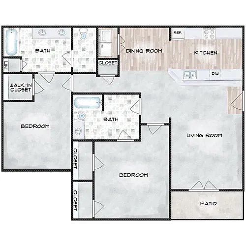 Floor plan 2B