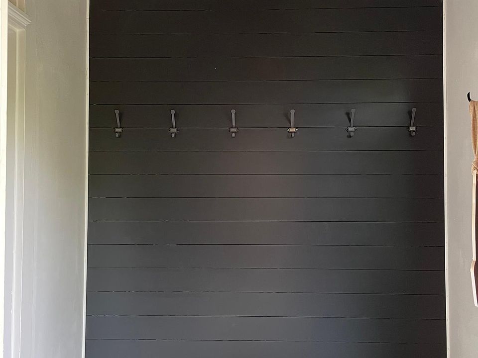 Entry Mud Room. Floors will have completed stenciling