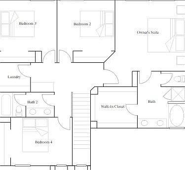 Floor plan for 2nd floor