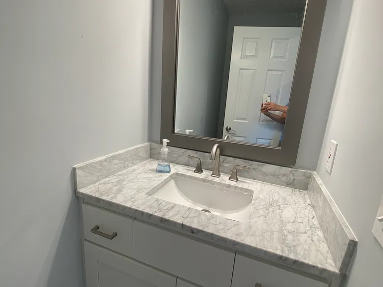 New half bathroom downstairs