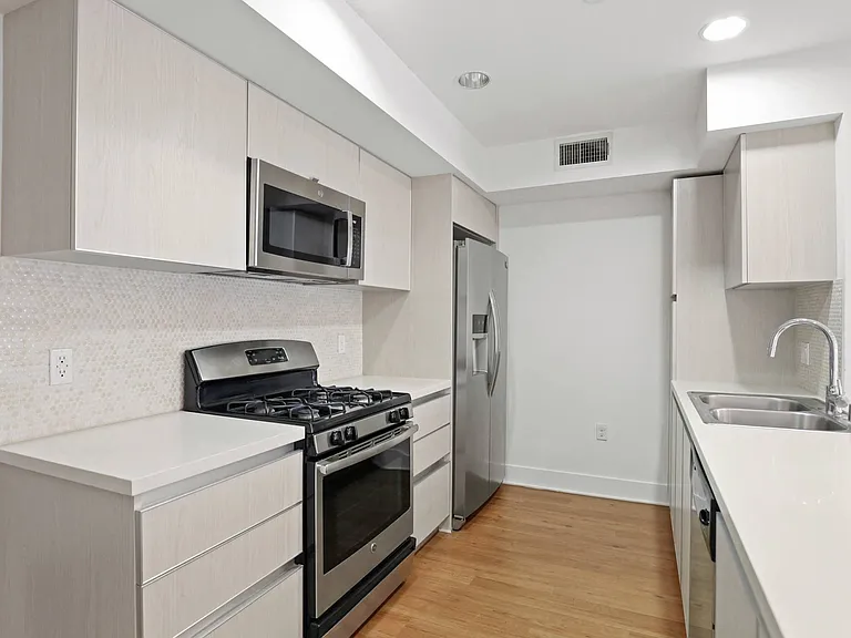 Kitchen with Energy-Efficient Stainless Appliances