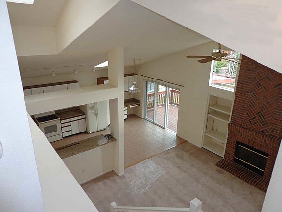 Family room and kitchen