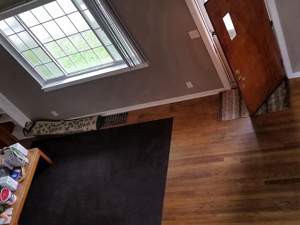Front room with electric fireplace