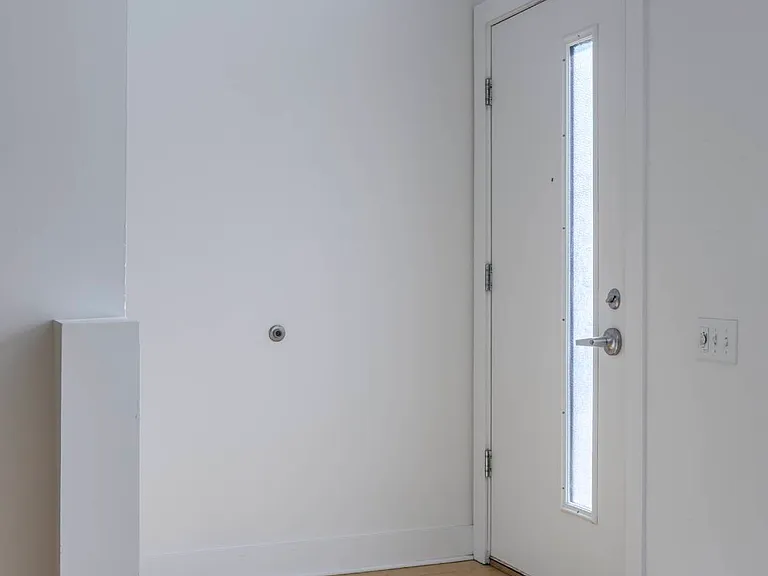Interior front entrance of a townhome at The Sawyer.