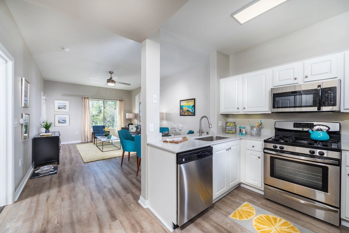 Modern Kitchen and Living Area