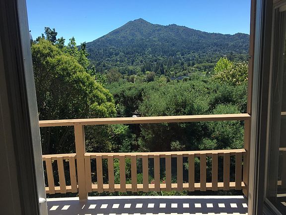 Mt. Tam from kitchen door to deck