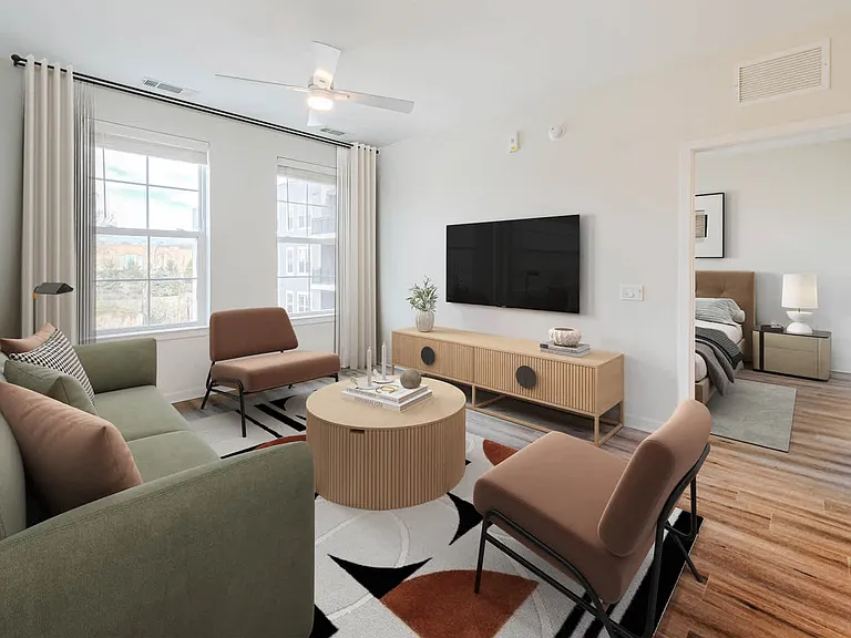 Living Room with Hard Surface Flooring