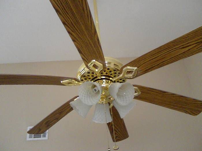 ceiling fans thru out
