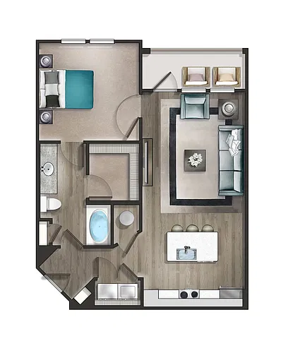 Floor plan Brompton