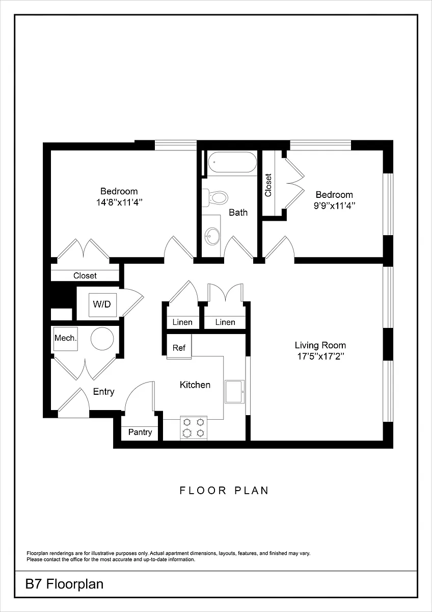 Floor plan B7
