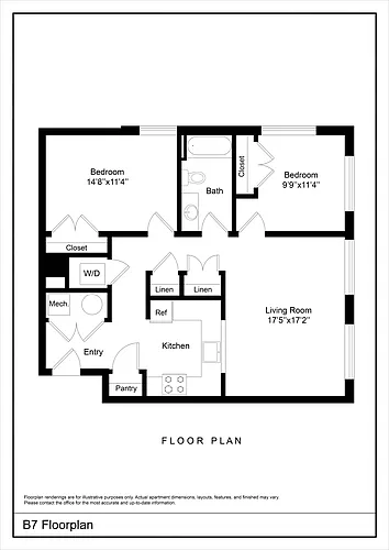Floor plan B7