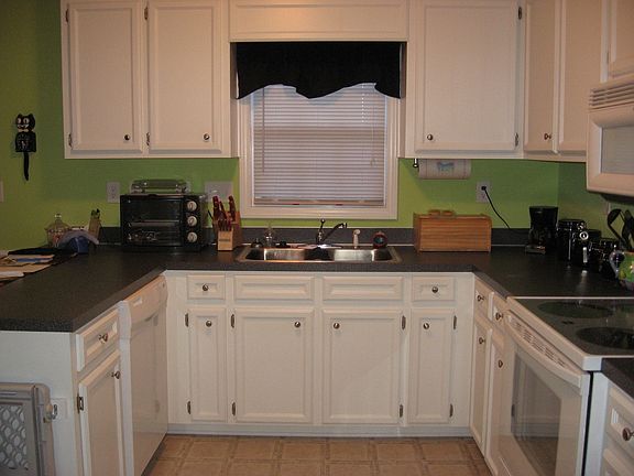 Kitchen with built-in cabinets