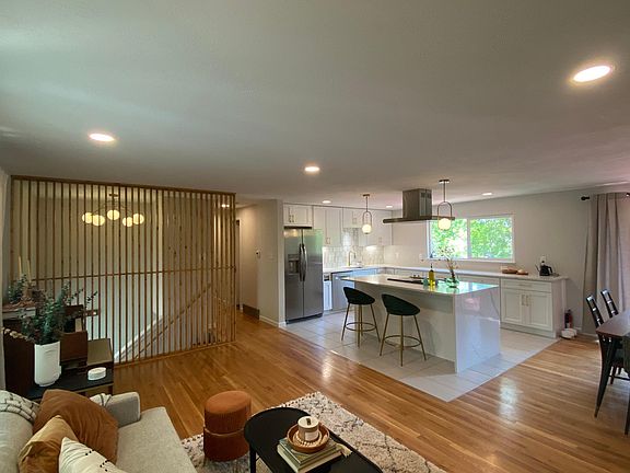 Living room and kitchen