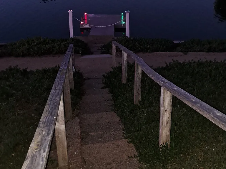 Night lights on the dock